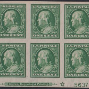 US Washington - Franklin #383 MintHinged XF