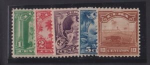 US Possessions - Cuba #227-31 Mint Hinged