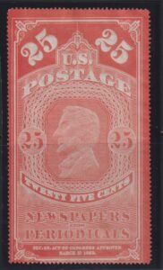US Newspaper Stamps #PR3 MintLH