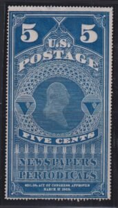 US Newspaper Stamps #PR5 Mint