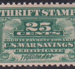 US Savings Stamps #WS1 MintLH