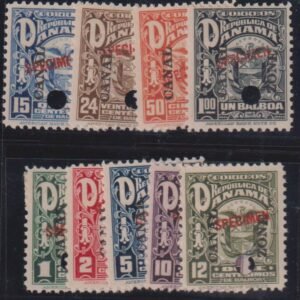 US Possessions - Canal Zone #68-9, 69A-G MintHinged/NH