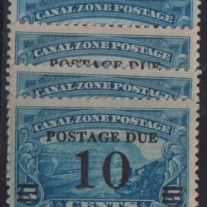 US Possessions - Canal Zone #J21-24 NH
