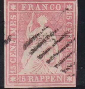 French Colonies and French Area - Switzerland #28 Used