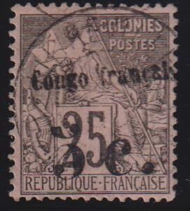French Colonies and French Area - Congo #5 Used