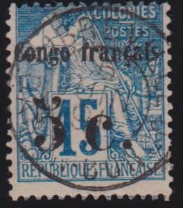 French Colonies and French Area - Congo #3 Used