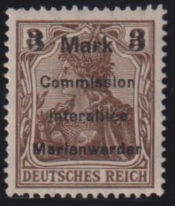 Danzig, Memel, and Plebescites - Marienwerder #Mi24A1a MintLH