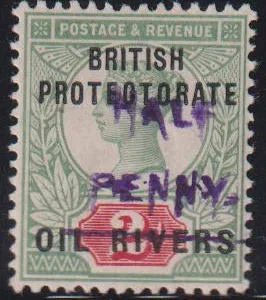 British Area N- Z - Niger Coast #14 (SG29) Mint NH XF
