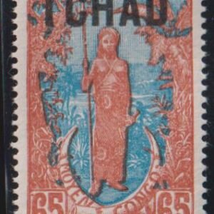 French Colonies and French Area - Chad #38a LH