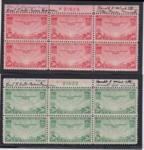 US Airmails #C21,C22 MintLH/NH