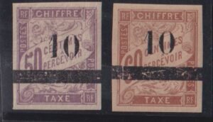 Countries - N- Z - New Caledonia #J1-2 MintLH VF - XF