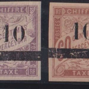 Countries - N- Z - New Caledonia #J1-2 MintLH VF - XF