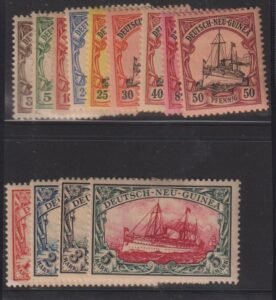 German Colonies - New Guinea #7-19 UsedHinged