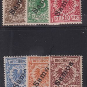 German Colonies - Samoa #51-6 Hinged F - VF