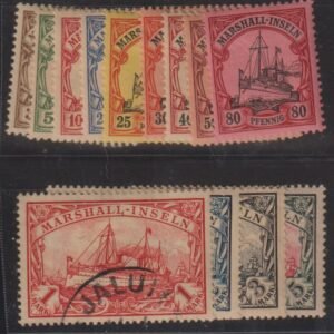 German Colonies - Marshall Islands #13-25 UsedHinged VF - XF