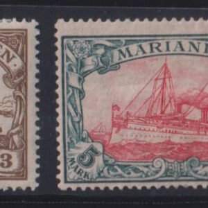 German Colonies - Mariana Islands #20-1 Hinged F - VF