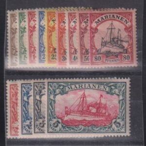 German Colonies - Mariana Islands #17-29 Hinged F - VF