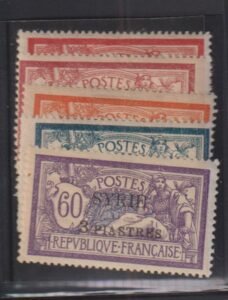 French Colonies and French Area - Syria #137-41 MintHinged F - VF