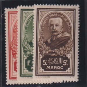 French Colonies and French Area - French Morocco #B10-12 MintLH VF