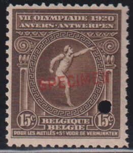 Belgium and Area #B50 Mint NH F - VF Olympics