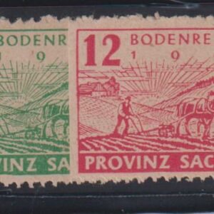 Germany - Saz Sachsen #Mi 85-6B MintNH VF