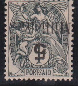 French Colonies and French Area - Offices in Egypt Port Said #35a MintHinged VF