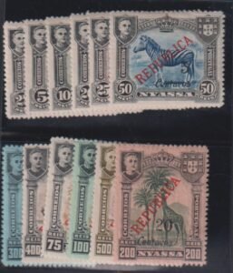 Countries - N- Z - Portugal - Nyassa #94-105 MintLH F - VF