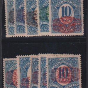 Countries A - M - Mexico #593-602 MintLH F - VF