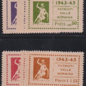 Italy and Italian Area - CLN Bormida #16-19 Mint VF