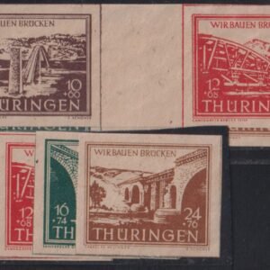 Germany - Thuringen #Mi112-15 MintNH VF