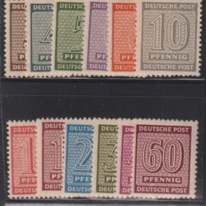 Germany - W Saxony #Mi176-37X MintNH F - VF