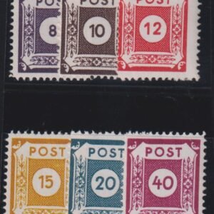 Germany - E Saxony #Mi44-8DIII MintNH F - VF