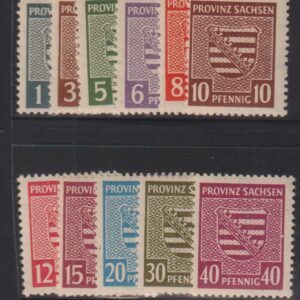 Germany - Sachsen #Mi73/84Y MintNH F - VF