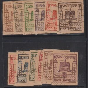 Germany - Finsterwalde #Mi1-12 Used VF