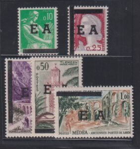 Countries A - M - Algeria #286-90 Mint NH F - VF