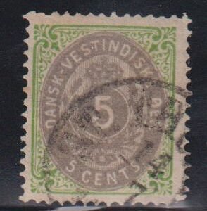 US Possessions - Danish West Indies #8a Used F - VF