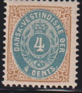 US Possessions - Danish West Indies #18 MintLH F - VF