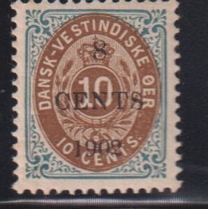 US Possessions - Danish West Indies #25 NH VF