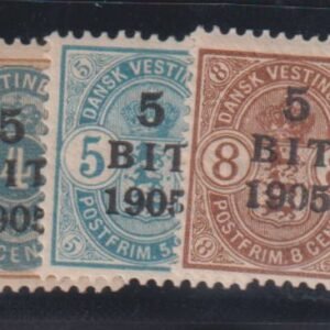US Possessions - Danish West Indies #40-42 F - VF