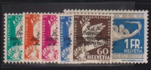 Swiss Officials #3O32-37 Mint NH