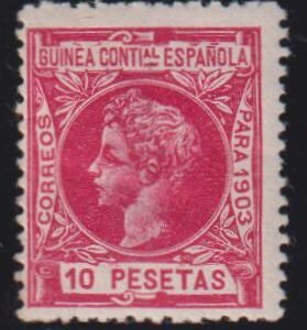 Countries - N- Z - Spanish Guinea #26 LH XF