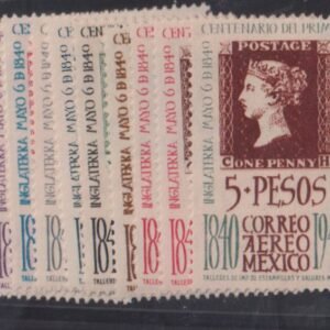 Countries A - M - Mexico #754-8,C103-7 MintHinged F - VF