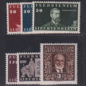 Liechtenstein #160-5 MintNH VF - XF