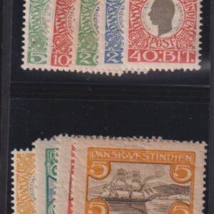 US Possessions - Danish West Indies #31-39 NH