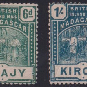 Countries A - M - Madagascar #L10-11 MintHinged F - VF