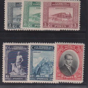 Turkey #676-81 MintLH VF