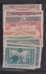 Turkey #590-98 MintHinged F - VF