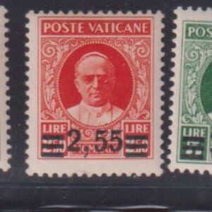 Vatican Sets and Singles #36b-40b LH