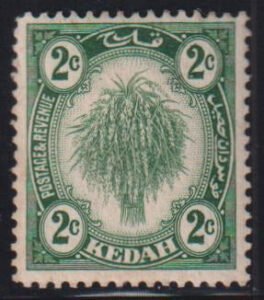 British Area A- M - Malaya Kedah #25a MintLH F - VF