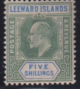 British Area A- M - Leeward Island #28 NH F - VF